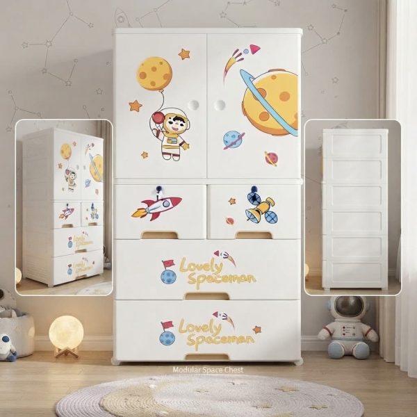 Kideez Wardrobe Spaceman - 6 Layers - J2222 SM