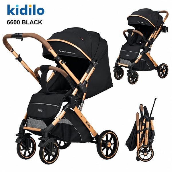 Kidilo Baby Stroller 6600 Black