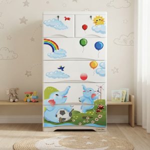 Cartoon Elephant Drawer - 5 Layers