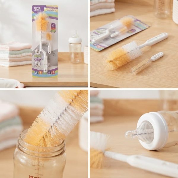 2 in 1 Bottle & Nipple Cleaning Brush Set