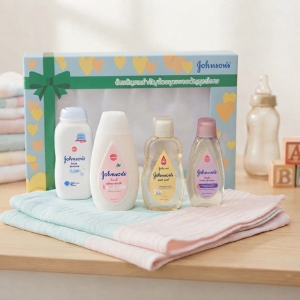 Johnson's Premium Baby Gift Set - 4 Pcs Gift Box