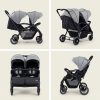 Kidilo Twin Stroller Pram Double Stroller LB200