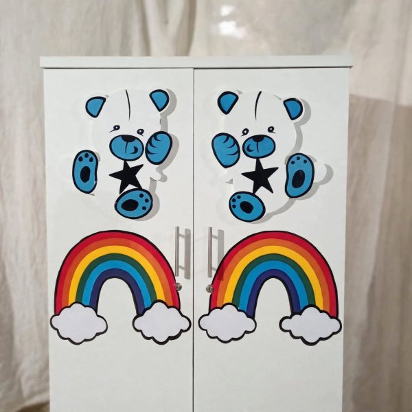 Rainbow Teddy Bear Kids Wardrobe    Size 2.5×5