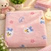 Duck Print Soft Fleece Baby Blanket