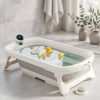Foldable Fiber Bath Tub with Digital Temperature Display