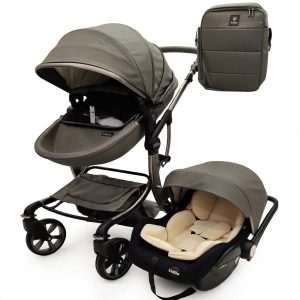 Kidilo 3-in-1 Baby Pram Grey