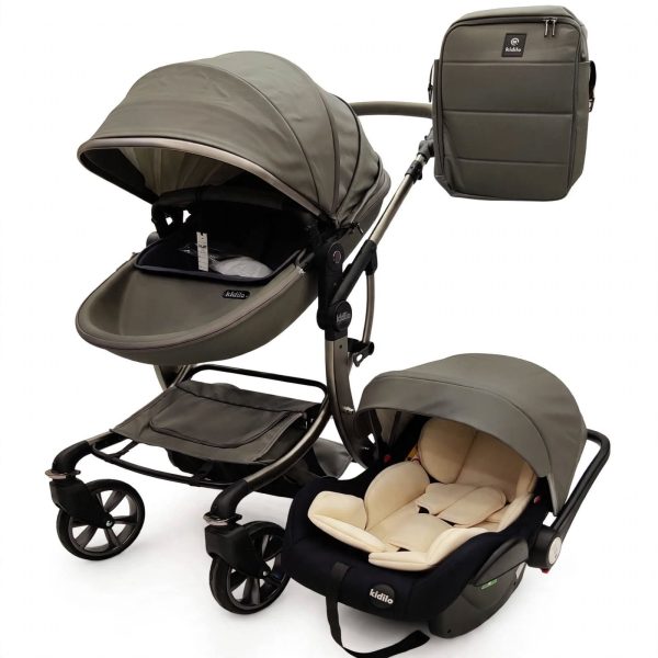 Kidilo 3-in-1 Baby Pram Grey