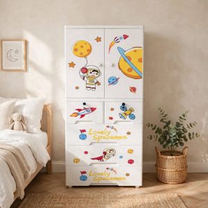 Kideez Wardrobe Spaceman - 7 Layers- J-3222 SM