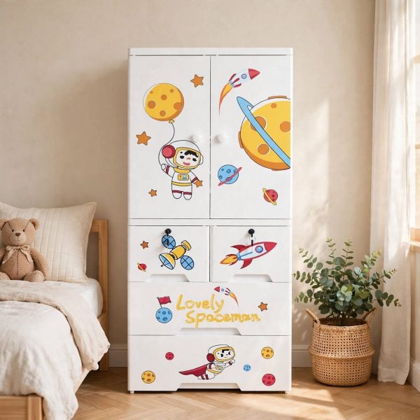 Kideez Wardrobe Spaceman - 6 Layers - J2222 SM