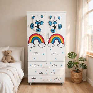 Rainbow Teddy Bear Kids Wardrobe    Size 2.5×5