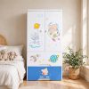 image_a7fb06-edited (1) Kideez Wardrobe - 5 Layer - Bear Space Print 4022 BS-W