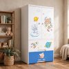 image_a7fb06-edited-2 (1) Kideez Wardrobe - 5 Layer - Bear Space Print 4022 BS-W