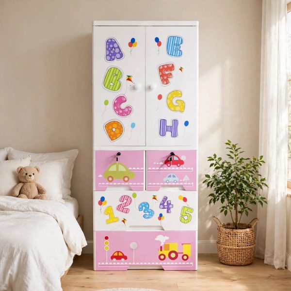 Kideez Wardrobe - Alphabet Print -- 6 Layer