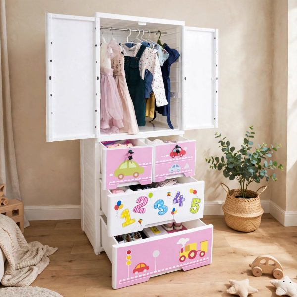 Kideez Wardrobe - Alphabet Print -- 6 Layer