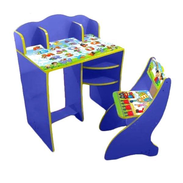 vdws_white_1x1 (1) Kids Study Table & Chair Set 5468-2