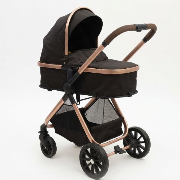 Kidilo 3-in-1 Baby Pram Black