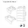 Cartoon Baby Wardrobe 5 Layer