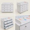 Wooden Baby Changing Table with Storage
