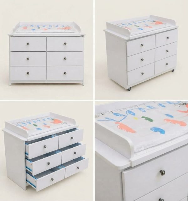 Wooden Baby Changing Table with Storage