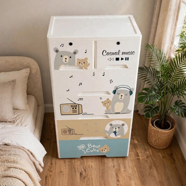 Cartoon Baby Wardrobe 5 Layer