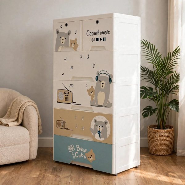 Cartoon Baby Wardrobe 5 Layer