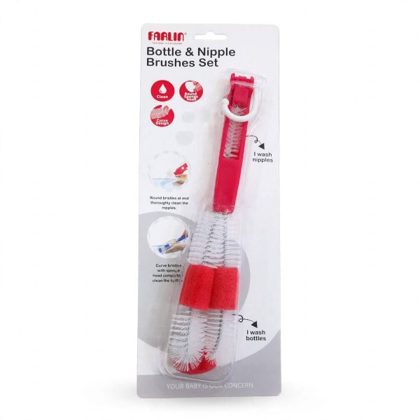 Farlin Bottle & Nipple Cleaning Brush Set