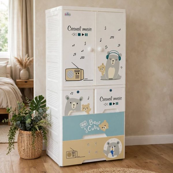 Cartoon Baby Wardrobe 4 Layer
