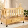 Wooden Baby Cot with Drawer 187