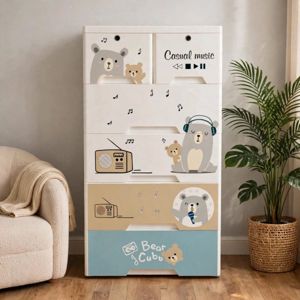 Cartoon Baby Wardrobe 5 Layer